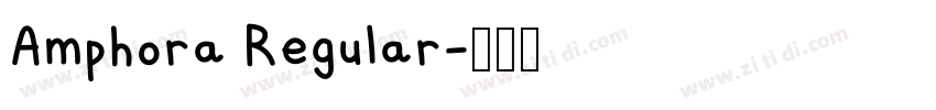Amphora Regular字体转换